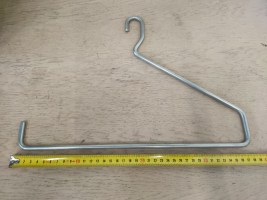 10 RVS kleerhangers, broekhangers (2)